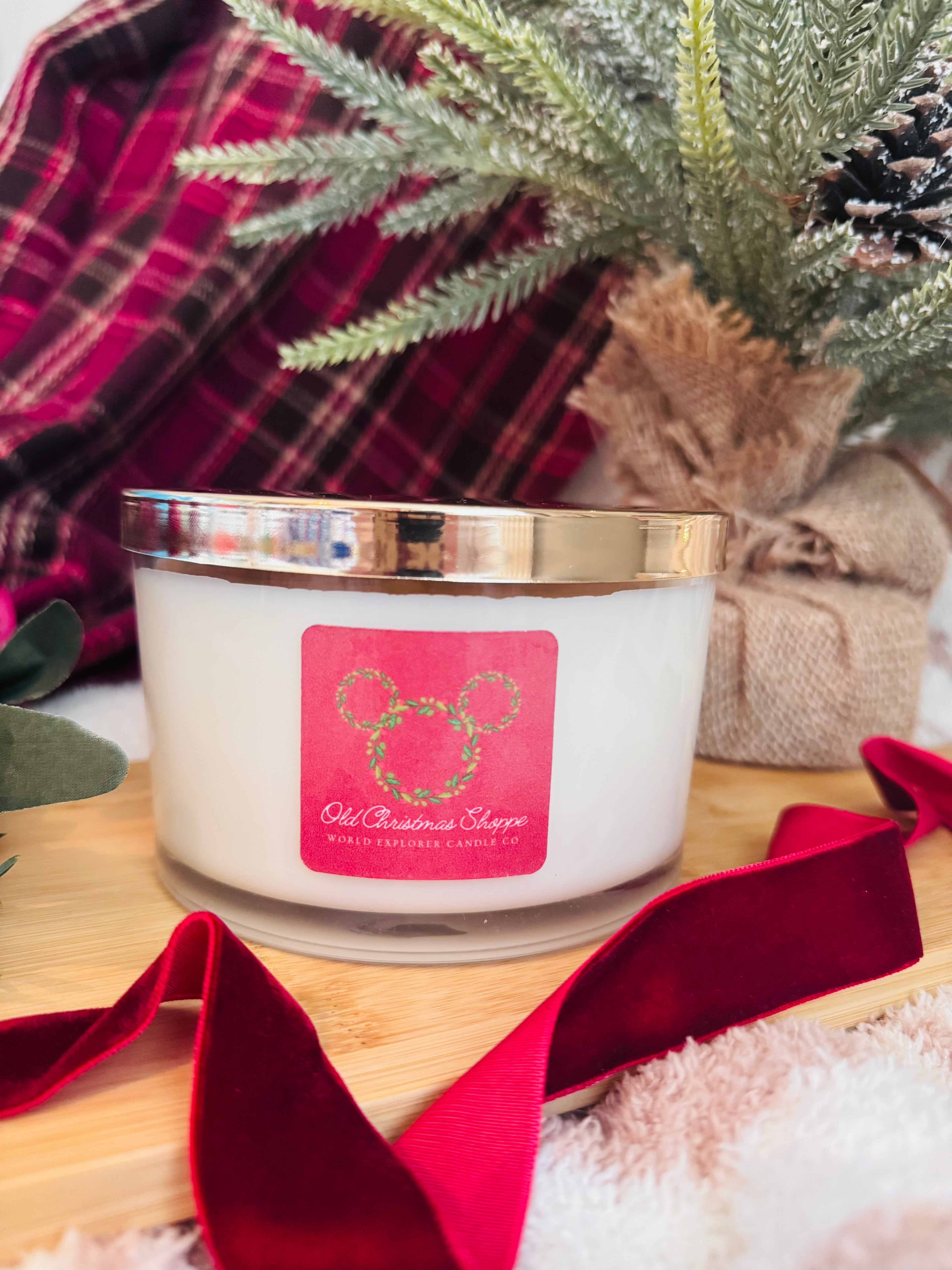 Old Christmas Shoppe Candle