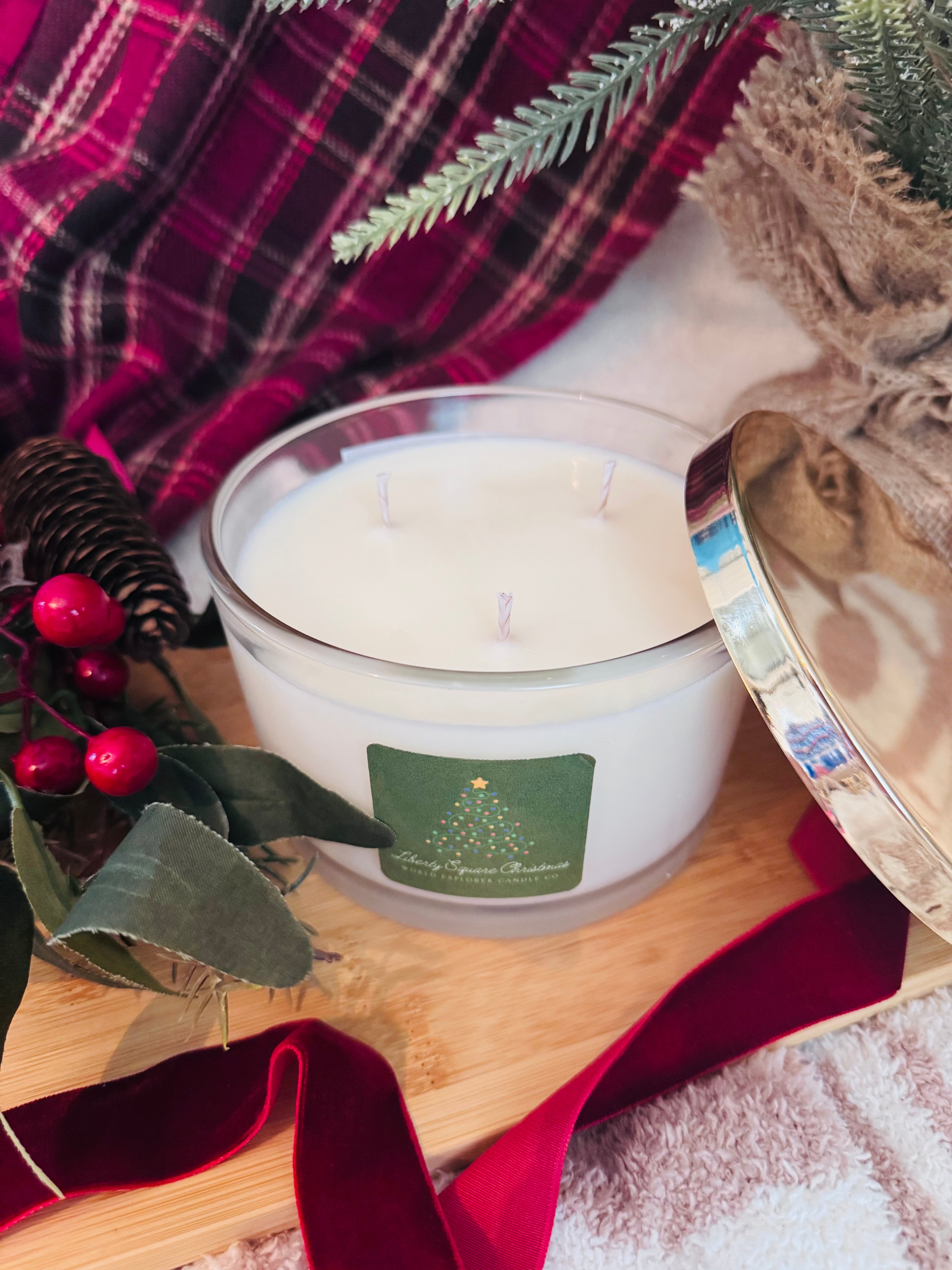 Liberty Square Christmas Candle