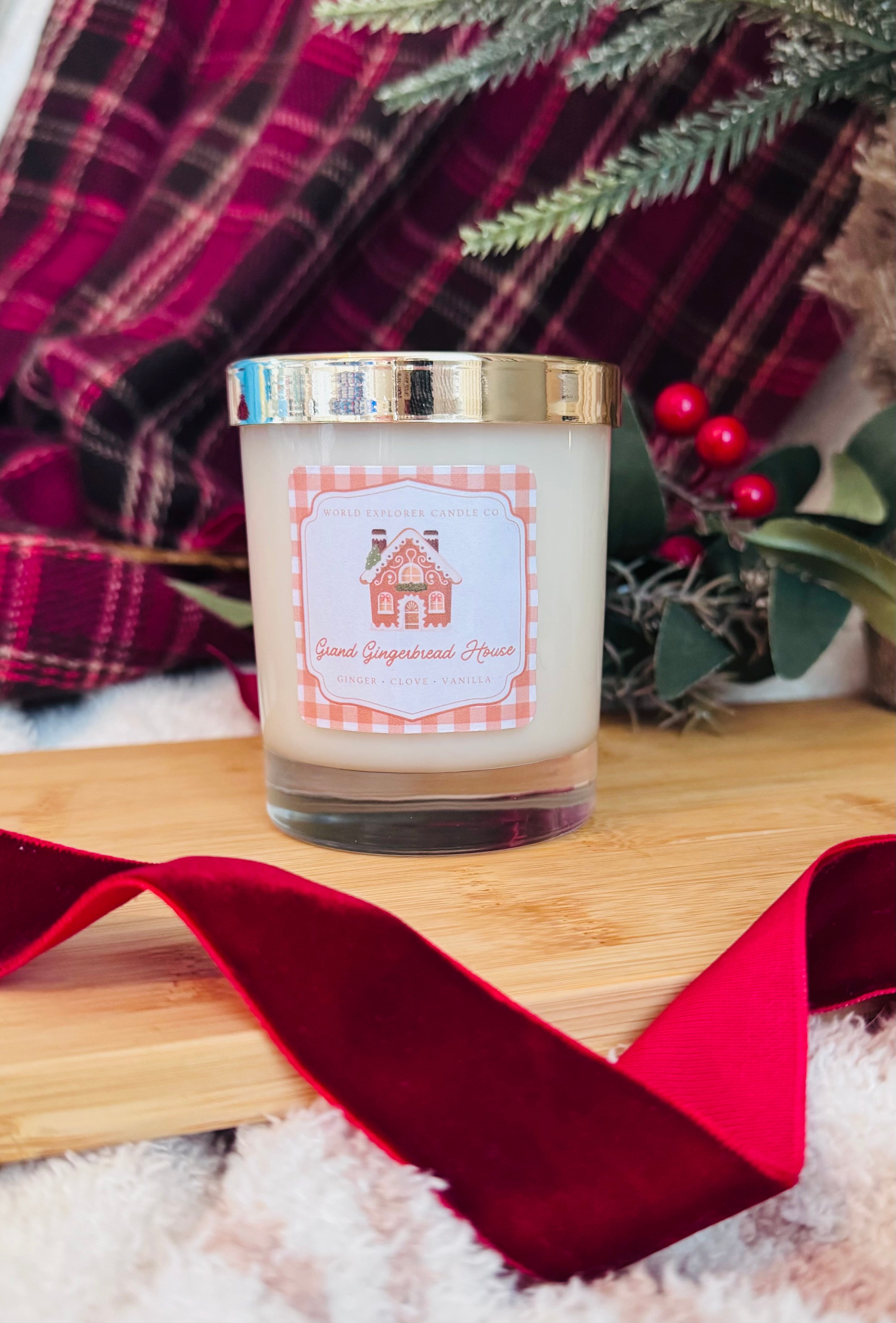 Grand Gingerbread House Candle
