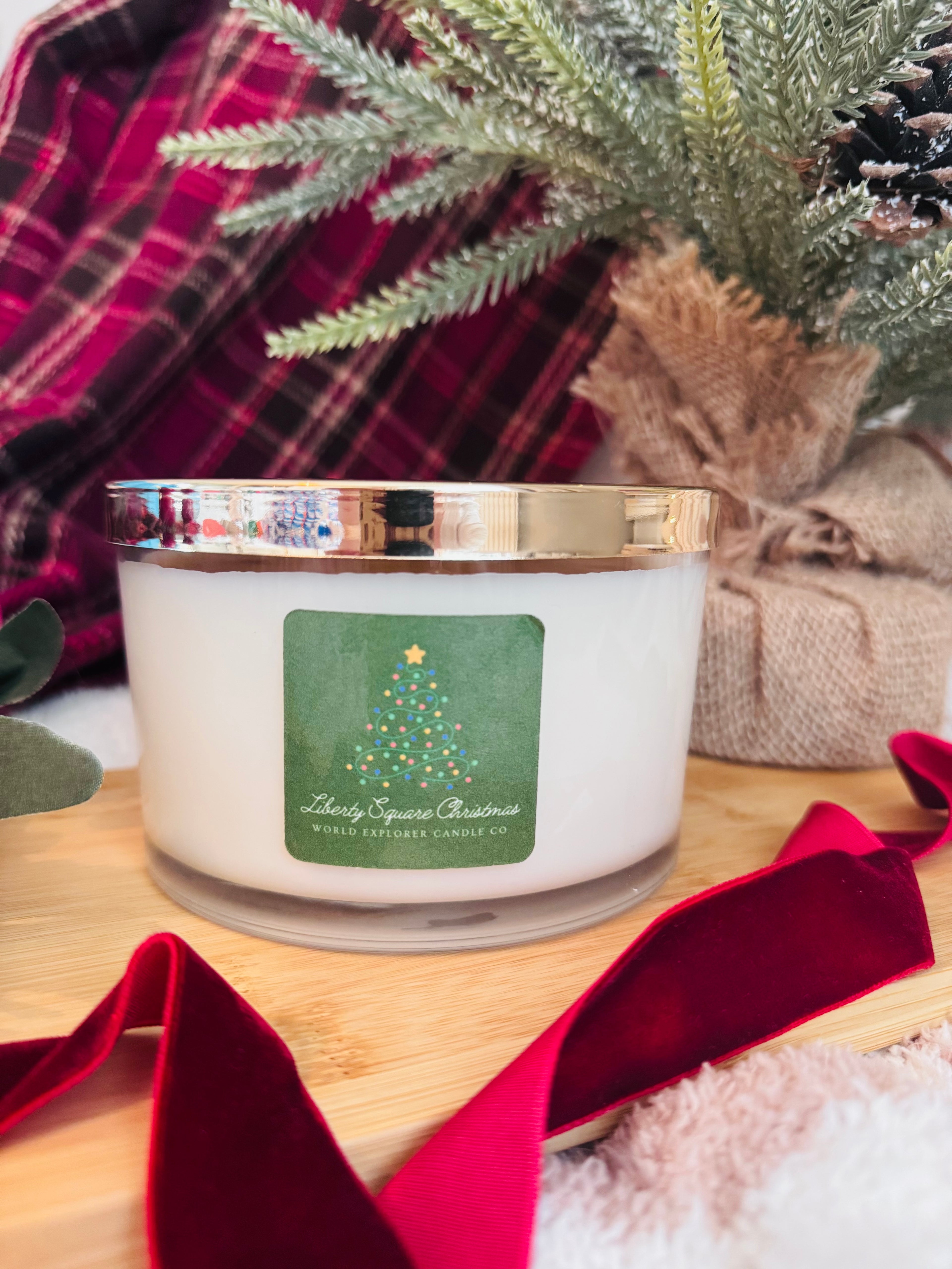 Liberty Square Christmas Candle